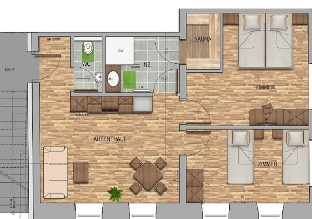 Apartmenthaus Strasswirt De Luxe Tröpolach Esterno foto